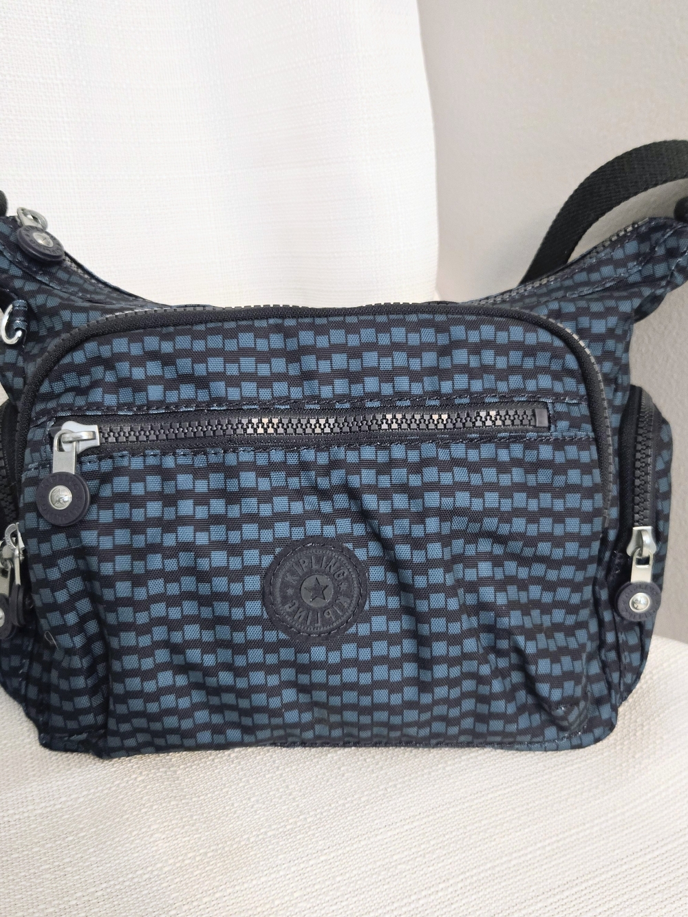 Kipling Gabbie Sm Crossbody Purse Bag Multi Zip Pockets Adjustable Strap - Picture 2 of 12